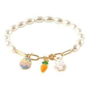 NEW Pearl Easter Charm Bracelet